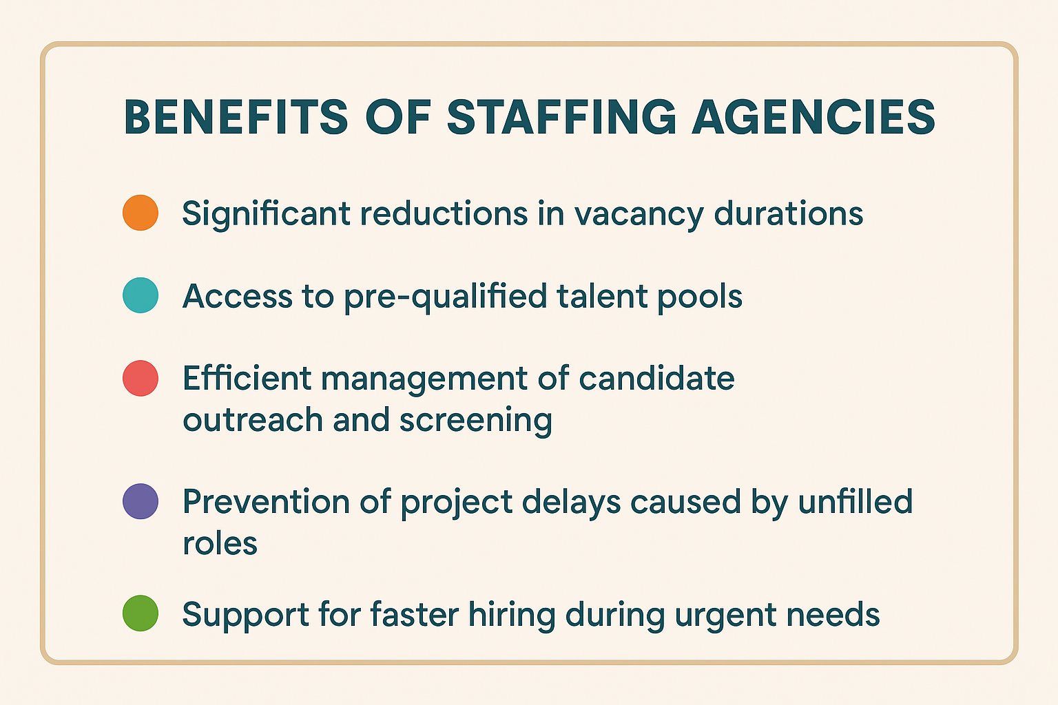 benefits of staffing agencies in Boston